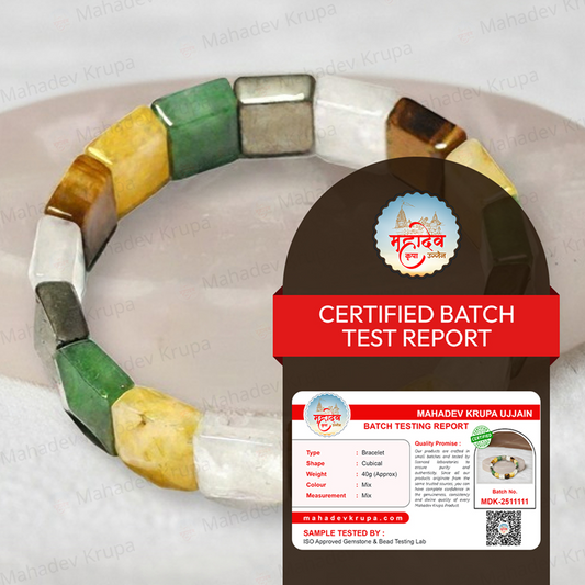 Cubical Stone Bracelet – Natural Bead Design