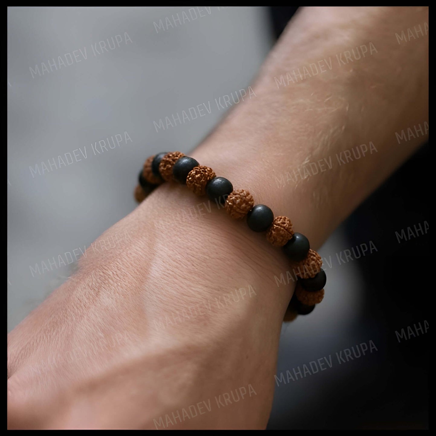 Karungali Malai with Rudraksha Bracelet