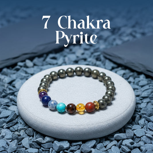 7 Chakra Lava Stone Bracelet – Natural Stone & Lava Beads
