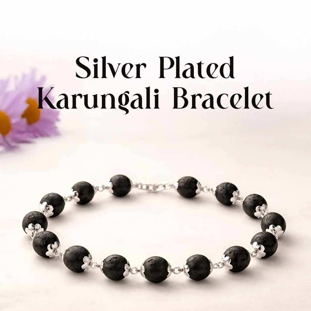 Silver Karungali Bracelet