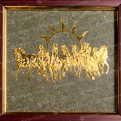 7 Horse Pyrite Frame