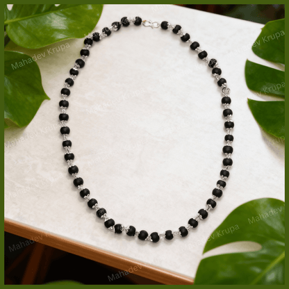 Silver Plated Karungali Mala