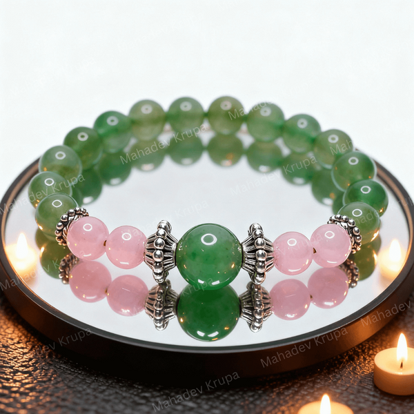 Aventurine & Rose Quartz Bracelet
