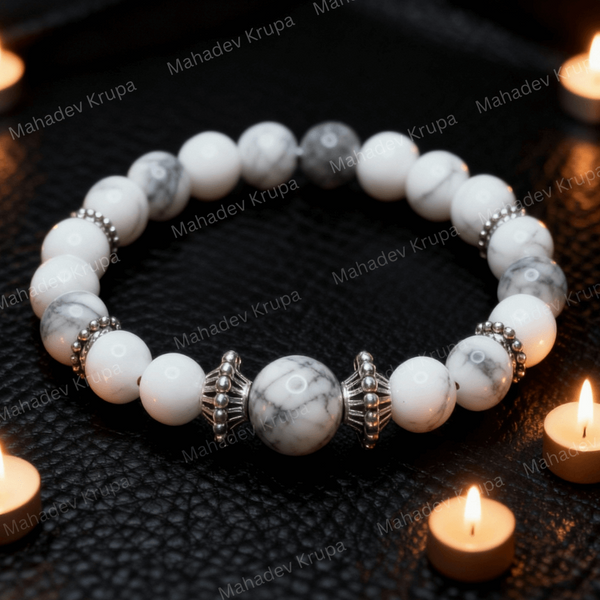 Howlite and Selenite Bracelet