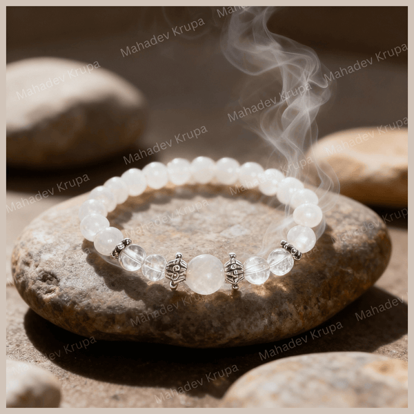 Moonstone & Sphatik Bracelet