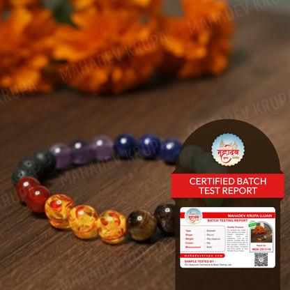Full 7 Chakra Bracelet – Natural Stone Beads