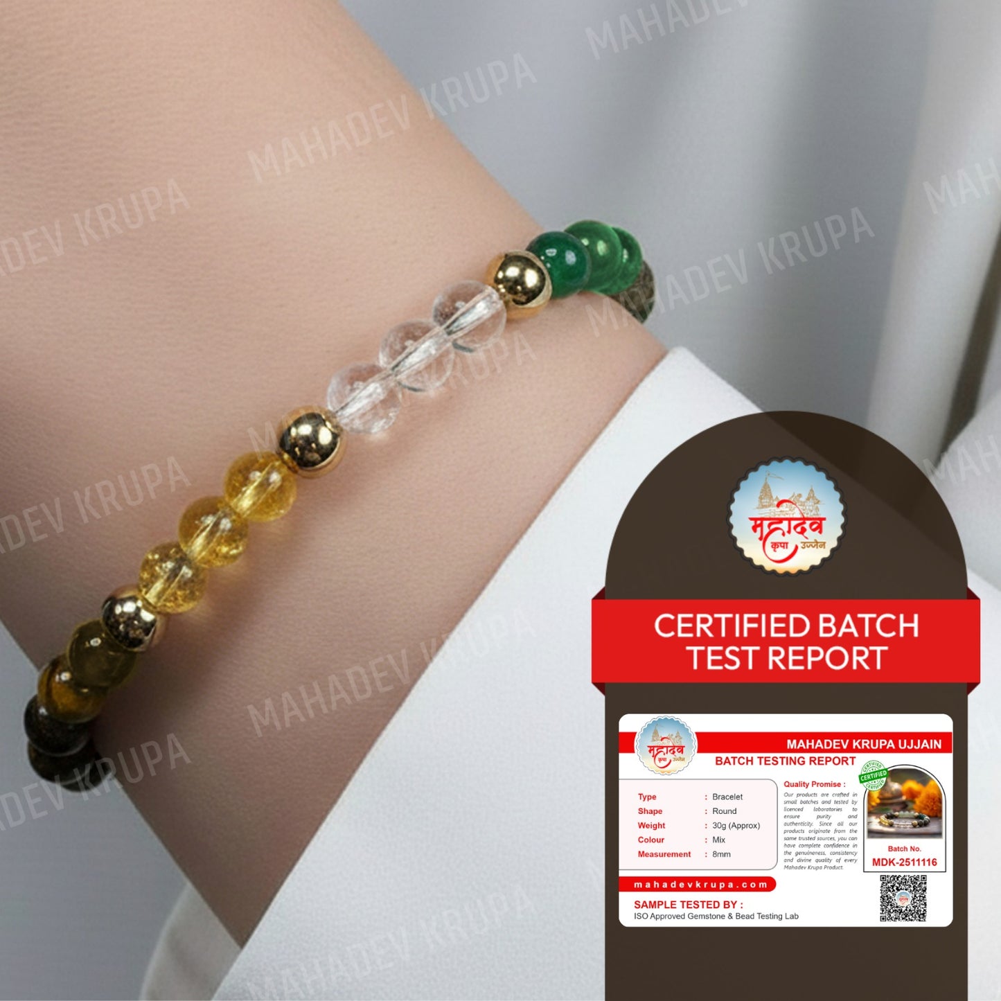 Dhanyog Bracelet – Natural Stone Bead Bracelet