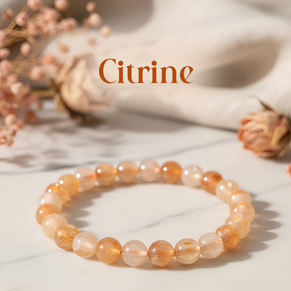 natural citrine bracelet​