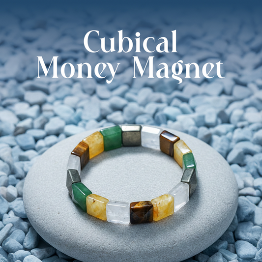 Cubical Stone Bracelet – Natural Bead Design