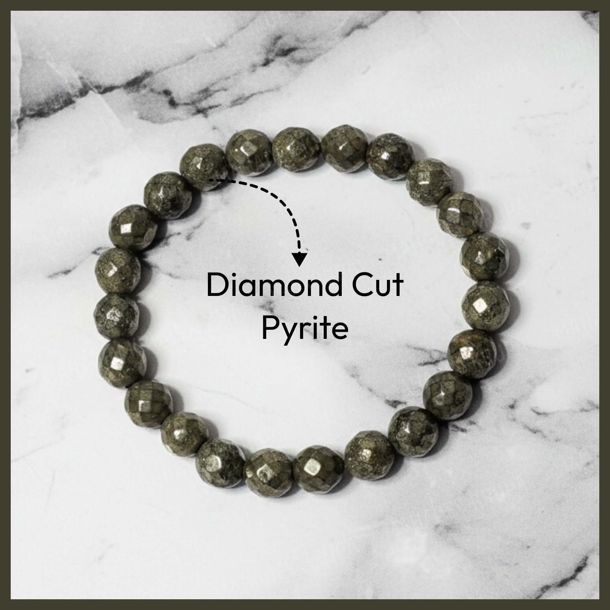 Diamond Cut Pyrite Bracelet