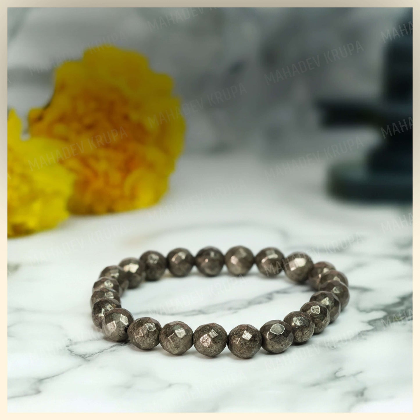 Diamond Cut Pyrite Bracelet