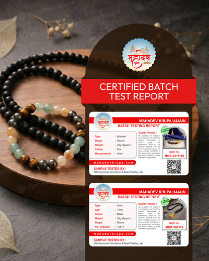 Money Magnet Bracelet & Karungali Mala Combo by Mahadevkrupa – Attract Wealth, Positivity & Protection