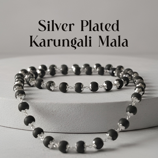 Silver Karungali Mala