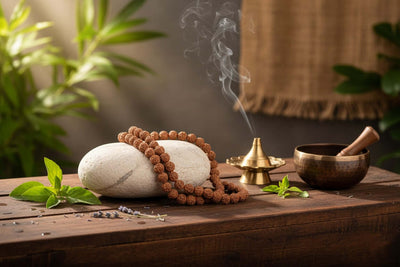 Rudraksha Mala Premium 108+1 – Natural Rudraksha Beads