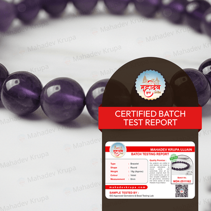 Amethyst Zodiac Band – Capricorn (मकर राशि) - Mahadev Krupa Ujjain