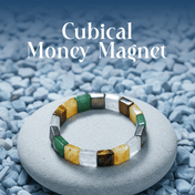 Cubical Dhanyog Bracelet – Natural Bead Design - Spiritual Energy Bracelet - Mahadev Krupa Ujjain