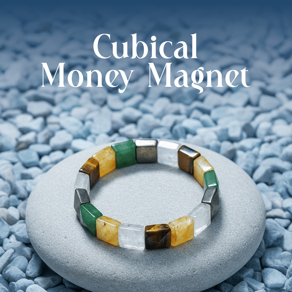 Cubical Dhanyog Bracelet – Natural Bead Design - Spiritual Energy Bracelet - Mahadev Krupa Ujjain