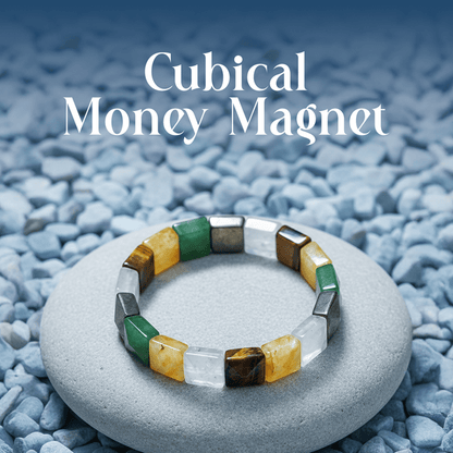 Cubical Dhanyog Bracelet – Natural Bead Design - Spiritual Energy Bracelet - Mahadev Krupa Ujjain