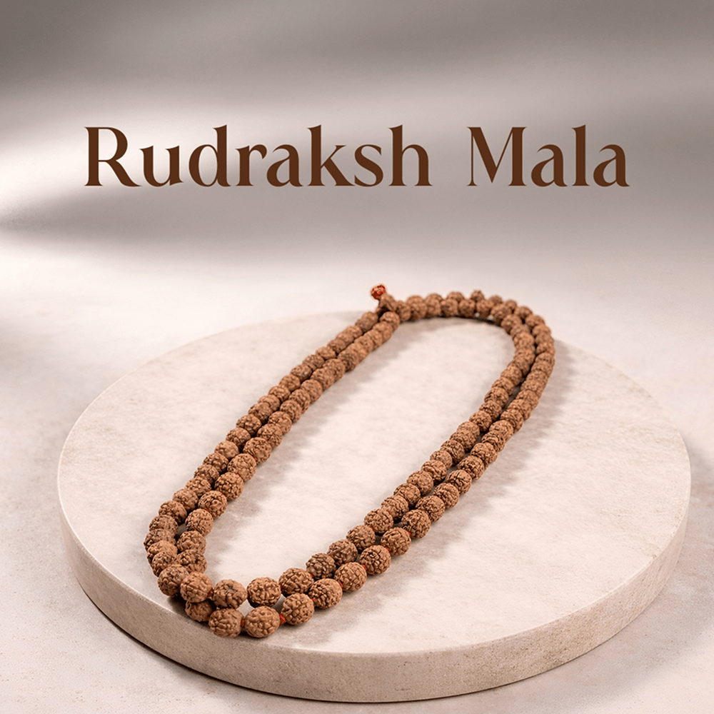 Double Money Magnet Bracelet & Rudraksh Mala Combo – Symbol of Prosperity & Spiritual Balance - Crystal Healing Bracelet & Spiritual Mala - Mahadev Krupa Ujjain