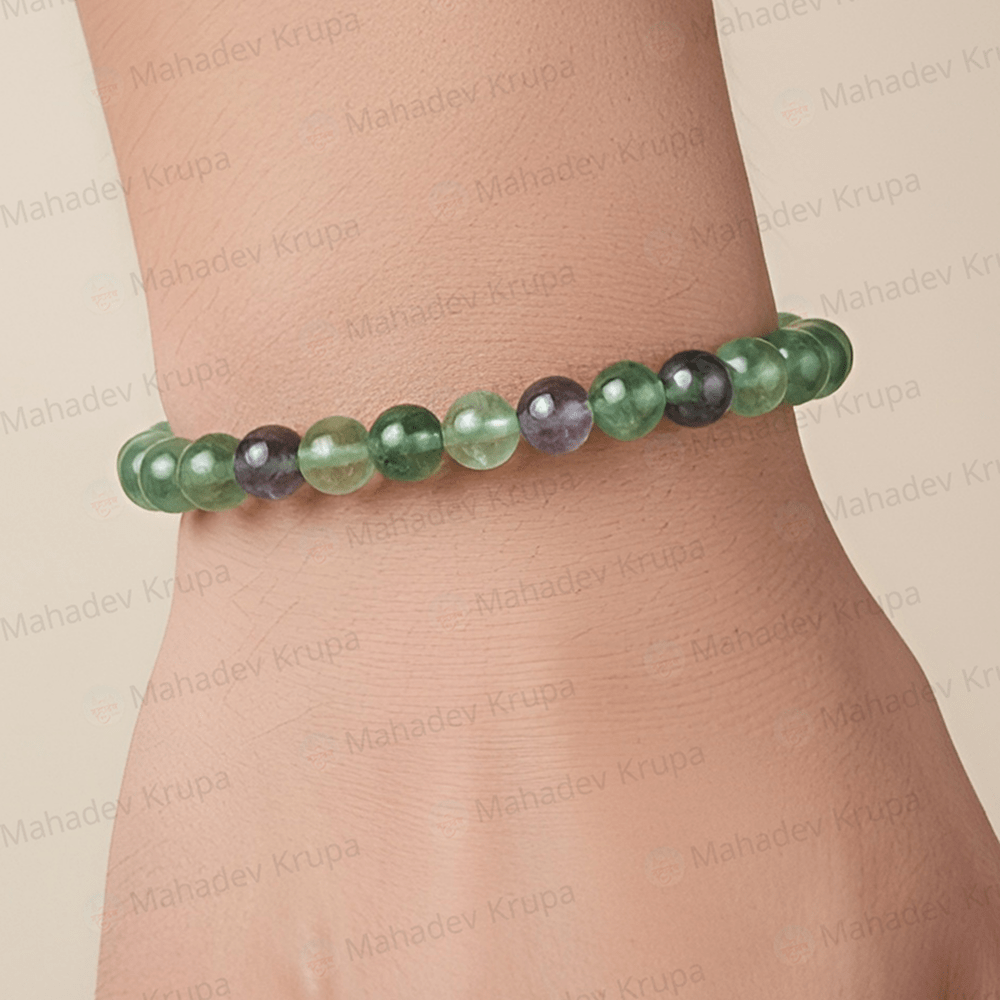 Fluorite Zodiac Band – Virgo (कन्या राशि) - Mahadev Krupa Ujjain