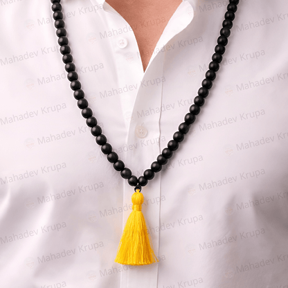 Karungali Mala – Natural Ebonywood Beads - Spiritual Mala - Mahadev Krupa Ujjain