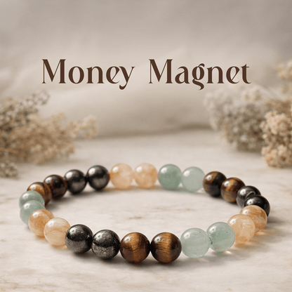 Money Magnet Bracelet – Natural Stone Beads - Spiritual Energy Bracelet - Mahadev Krupa Ujjain