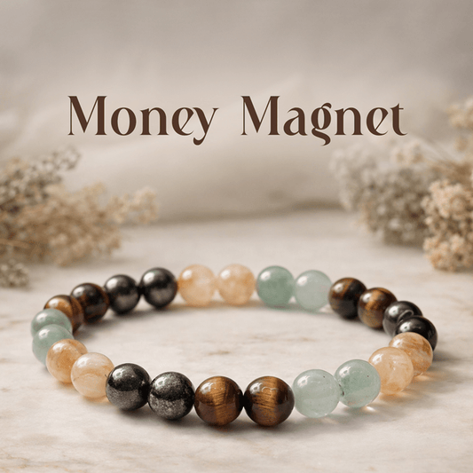 Money Magnet Bracelet – Natural Stone Beads - Spiritual Energy Bracelet - Mahadev Krupa Ujjain