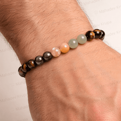 Money Magnet Bracelet – Natural Stone Beads - Spiritual Energy Bracelet - Mahadev Krupa Ujjain