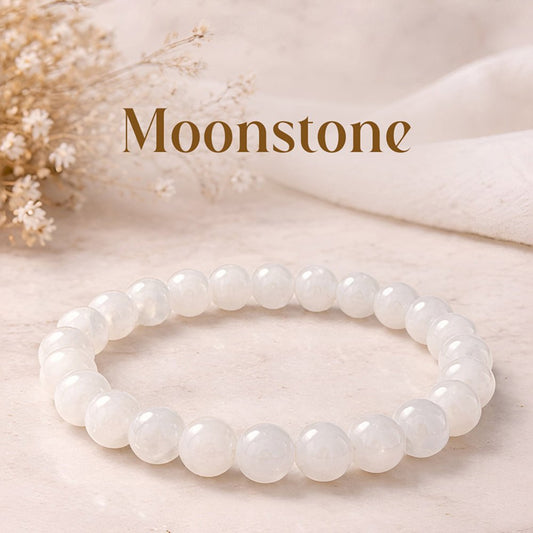 Moonstone Zodiac Band – Taurus (वृषभ राशि) - Mahadev Krupa Ujjain