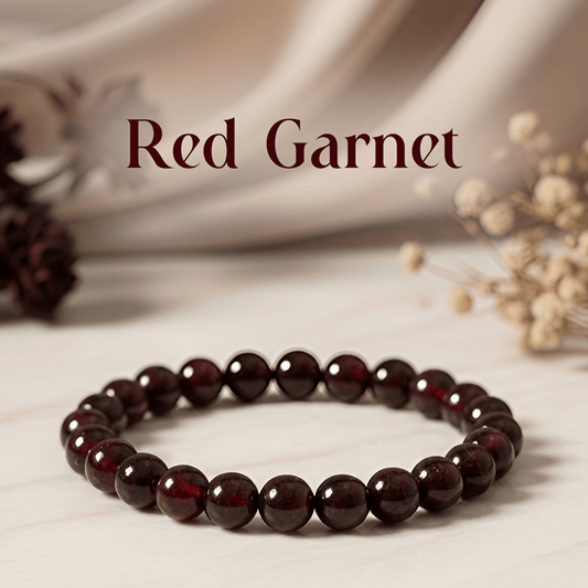 Red Garnet Zodiac Band – Aries (मेष राशि) - Mahadev Krupa Ujjain