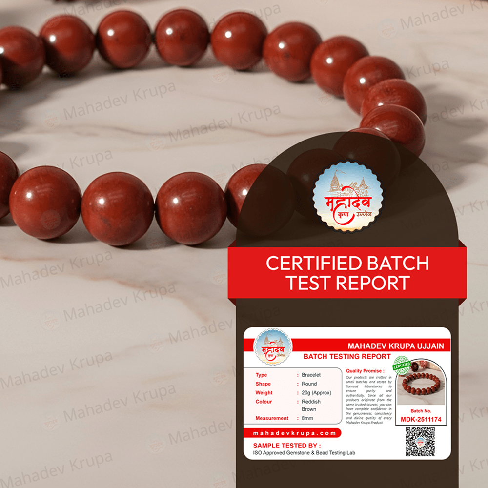 Red Jasper Zodiac Band – Scorpio (वृश्चिक राशि) - Mahadev Krupa Ujjain