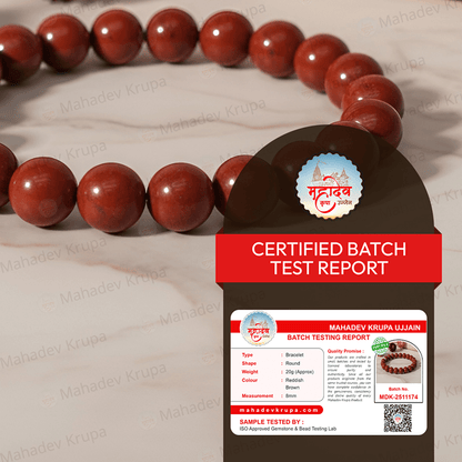 Red Jasper Zodiac Band – Scorpio (वृश्चिक राशि) - Mahadev Krupa Ujjain