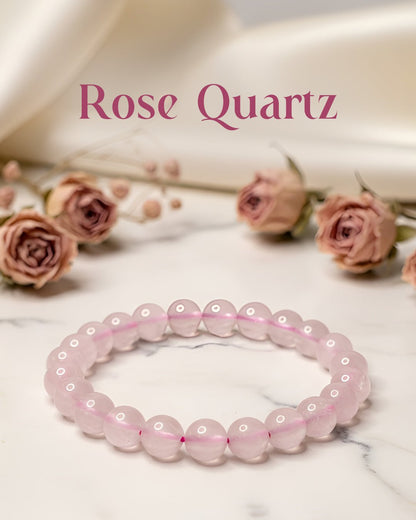 Rose Quartz Bracelet - Mahadev Krupa Ujjain